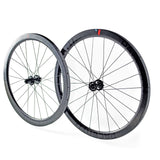 Carbon 45D Tubular disc brake wheel set 700c