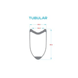 Carbon 45D Tubular disc brake wheel set 700c